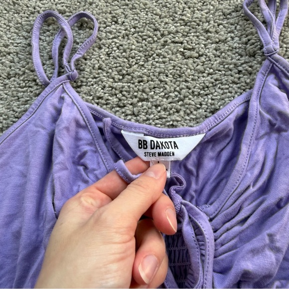BB Dakota Steve Madden Purple Crop Top Size Large - Picture 3 of 4